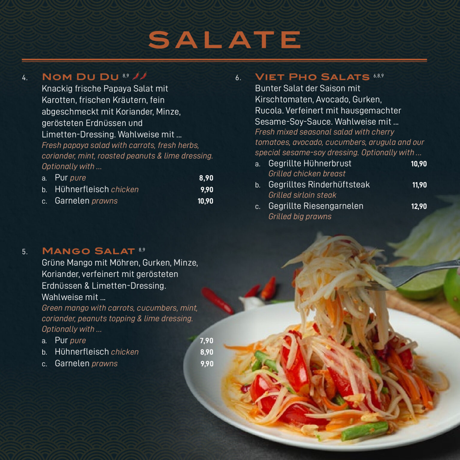 SPEISEKARTE – VietPho Vietnamese Cuisine
